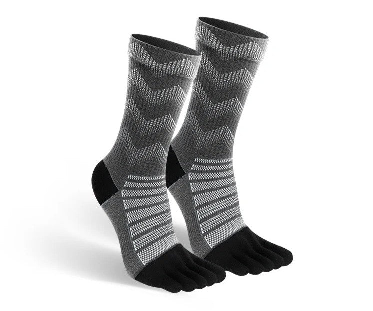 High-cut toe socks